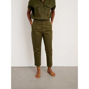 Alex MillBoy Pleated Chino Pants Size 8 Women's Dark Olive